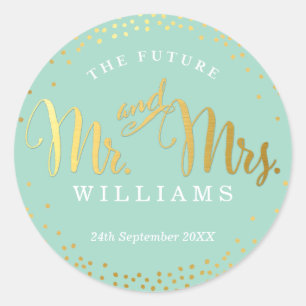 BREITE SIEGEL Stilvoll Mini-Süßigkeiten Minze Minz Runder Aufkleber