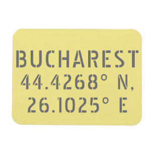 Breitengrad Bukarest Magnet