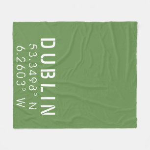 Breitengrad Dublin Fleecedecke