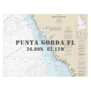 Breitengrad Nautic Punta Gorda Florida Tischdecke