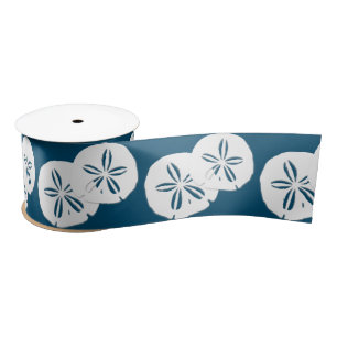 Breites Sand Dollar Navy Blue Craft Ribbon Satinband