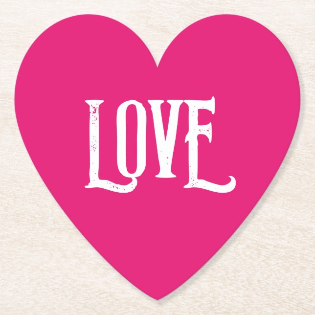 BREITPAPIER UNTERSETZER LIEBE (Vorderseite)