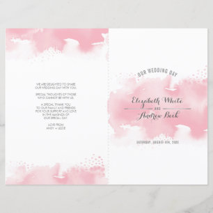 BREITZEREMONY Stilvolles Aquarellrot Rosa
