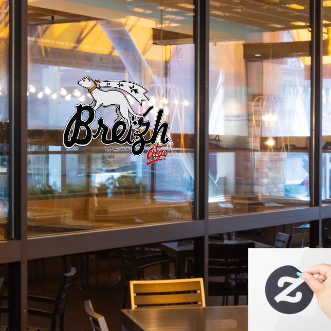Breizh Atao Fensteraufkleber (Restaurantfenster)