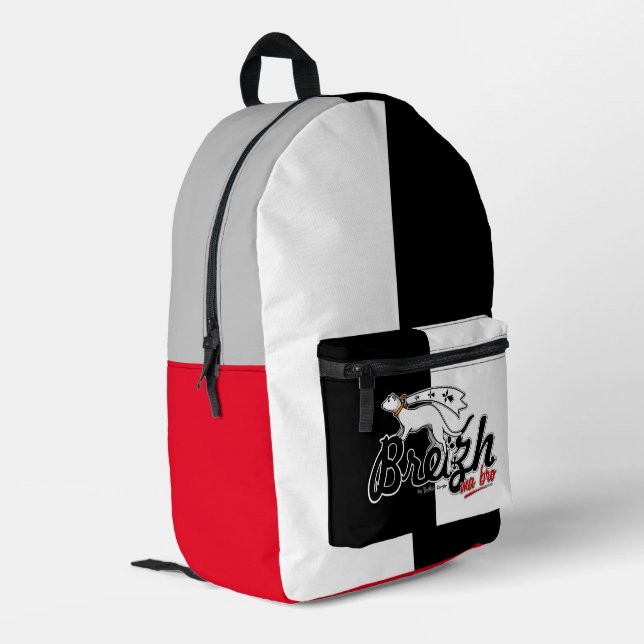 Breizh ma bro bedruckter rucksack (Rückseitige Ecke links)