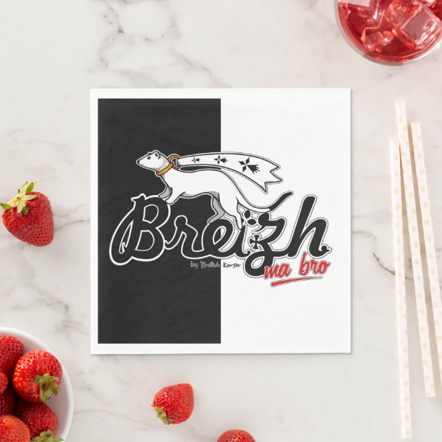 Breizh ma bro serviette (Beispiel)