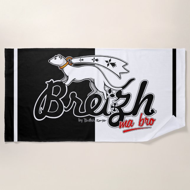 Breizh ma bro strandtuch (Vorderseite)