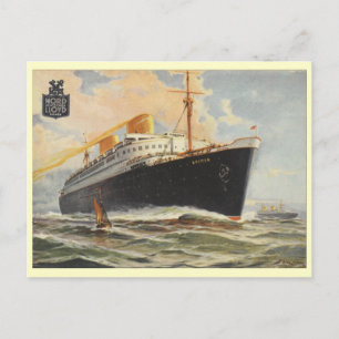 "Bremen" 1929 Postkarte
