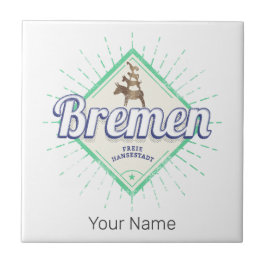 Bremen City Deutschland Retro Städtische Musiker V Fliese