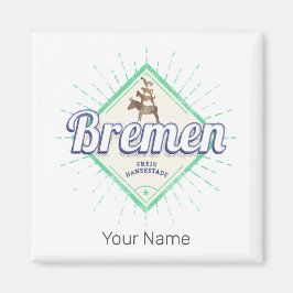 Bremen City Deutschland Retro Städtische Musiker V Magnet