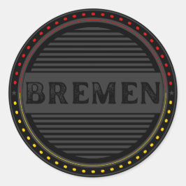 Bremen City Pride Emblem – German Identity Runder Aufkleber