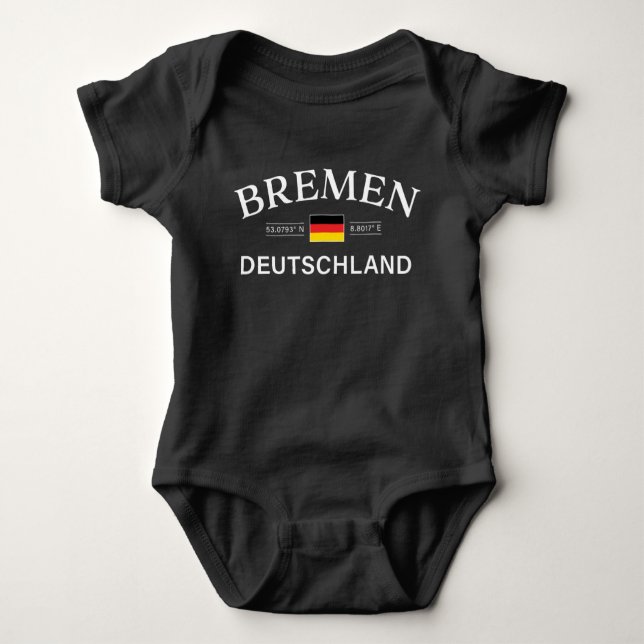 Bremen Deutschland koordiniert Deutschland Baby Strampler (Vorderseite)