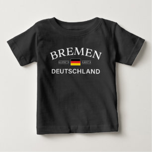 Bremen Deutschland koordiniert Deutschland Baby T-shirt