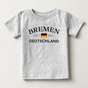 Bremen Deutschland koordiniert Deutschland Baby T-shirt