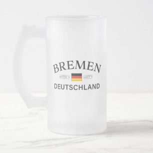 Bremen Deutschland koordiniert Deutschland Mattglas Bierglas