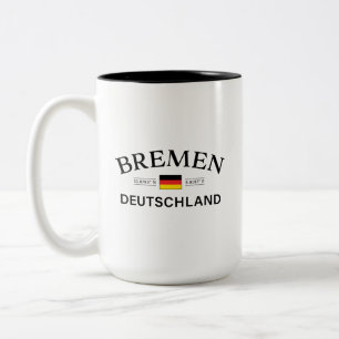 Bremen Deutschland koordiniert Deutschland Zweifarbige Tasse