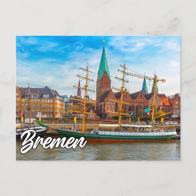 Bremen, Deutschland Postkarte (Vorderseite)