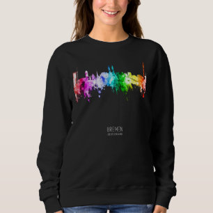 Bremen Deutschland Skyline Hochhäuser Sweatshirt
