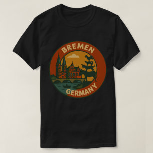 Bremen Deutschland Stadt Kunst T-Shirt