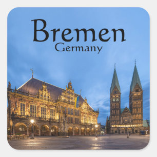 Bremen Quadratischer Aufkleber