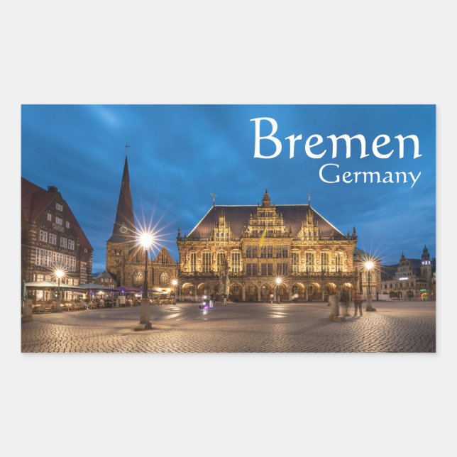 Bremen Rechteckiger Aufkleber (Vorderseite)