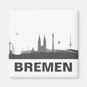 Bremen Skyline Kühlschrank Magnet
