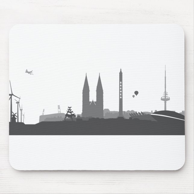 Bremen Skyline Mousepad (Vorne)