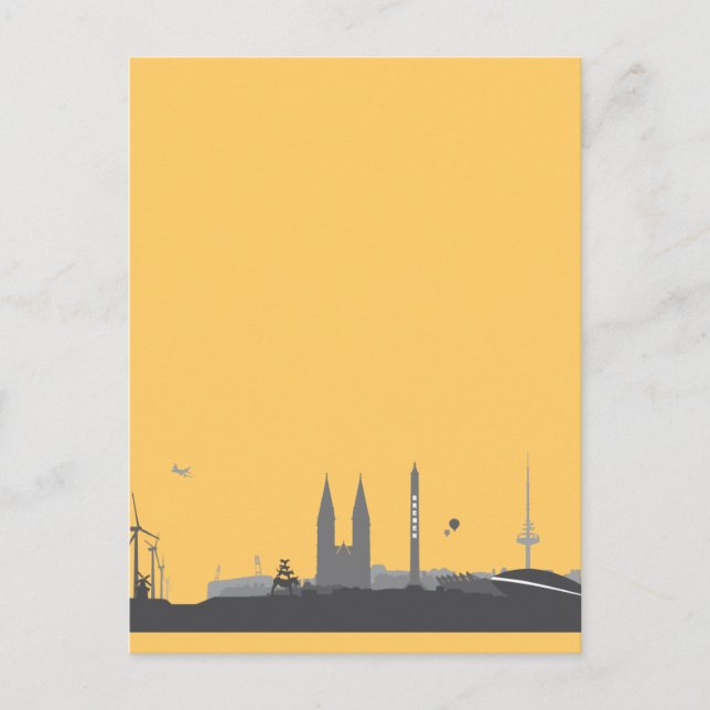 Bremen Skyline Postkarte (Vorderseite)