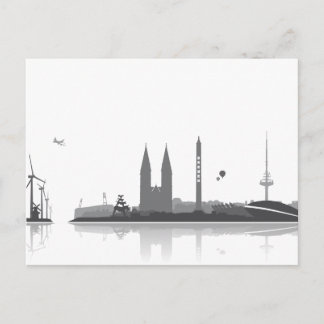 Bremen Skyline - Postkarte / Karte