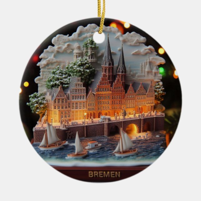 Bremen Wonderland: 3D Weihnachtsschmuck (Vorne)