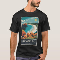 Bremer Bay Australia Illustration Travel Art Retro