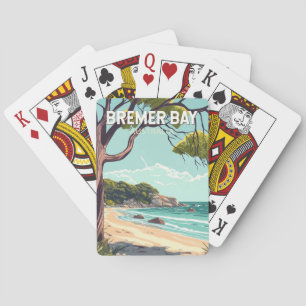 Bremer Bay Australien Reise Kunst Vintage Spielkarten