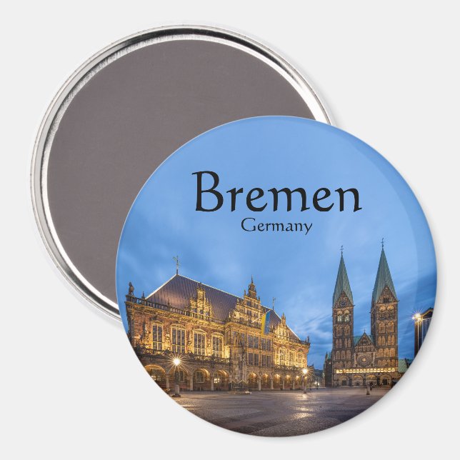 Bremer Souvenir Magnet (Vorderseite/Rückseite)