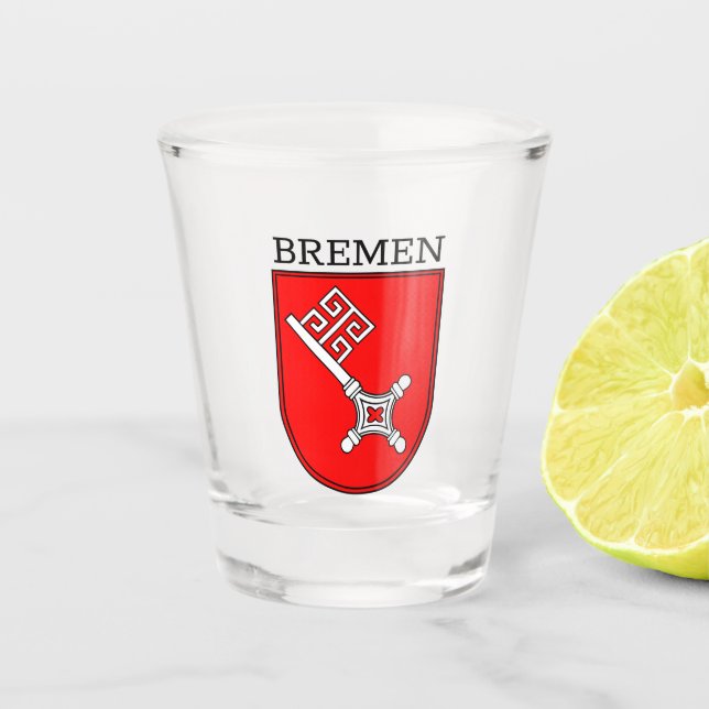 Bremer Wappen  Schnapsglas (Vorderseite)