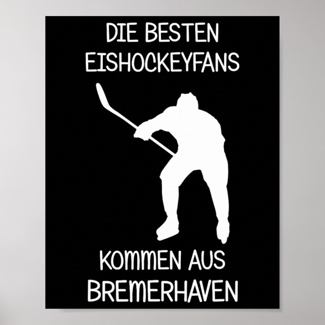 Bremerhaven-Eishockeyfan  Poster (Vorne)