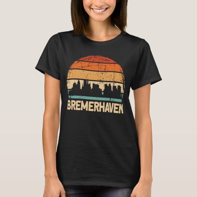 Bremerhaven Skyline T-Shirt (Vorderseite)