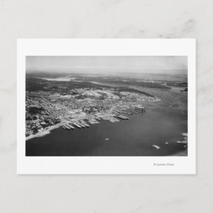 Bremerton, WA - Luftbild von Stadtfotografie Postkarte