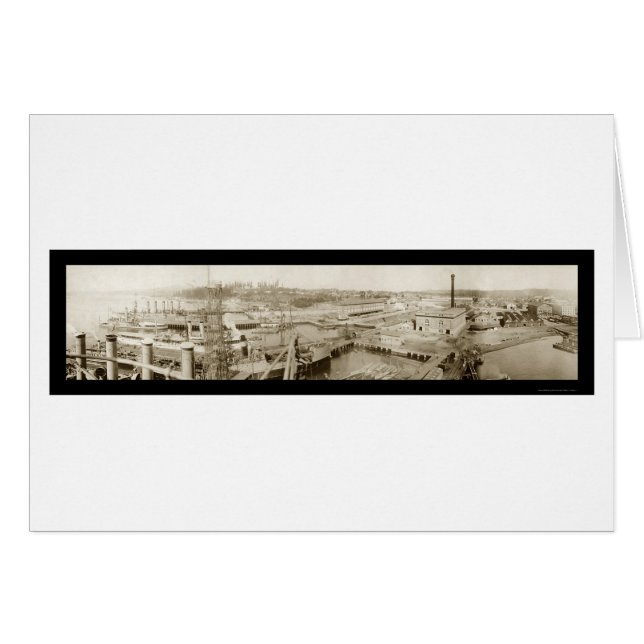 Bremerton, WA Navy Foto 1913 (Vorderseite (Horizontal))