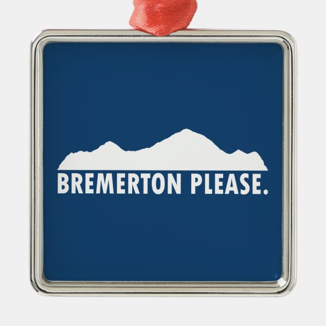 Bremerton Washington Bitte Ornament Aus Metall (Vorne)