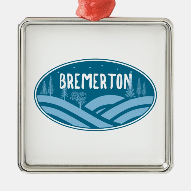 Bremerton Washington Outdoor Ornament Aus Metall (Vorne)