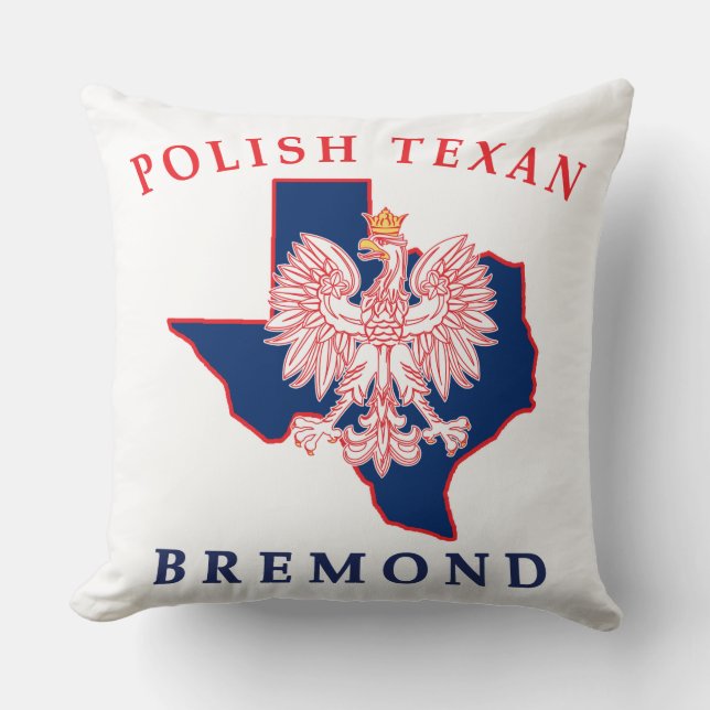 Bremond Polnisch Texan Kissen (Vorderseite)