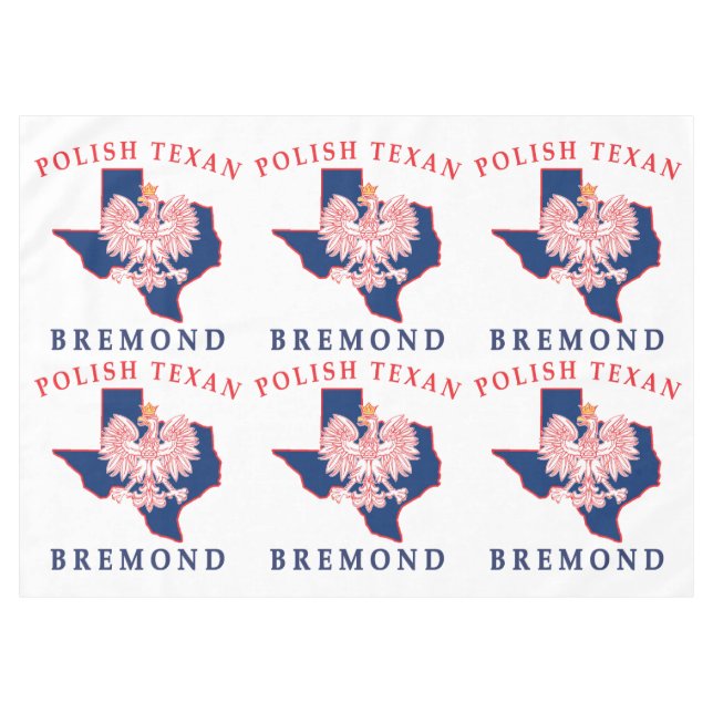 Bremond Polnisch Texan Tischdecke (Vorderseite (Horizontal))