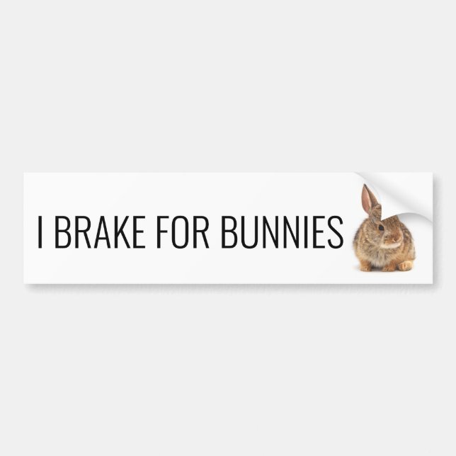 Bremse für Bunnies Autoaufkleber (Vorne)