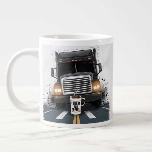 Bremse zum Thema Kaffeewagen Jumbo-Tasse (Links)