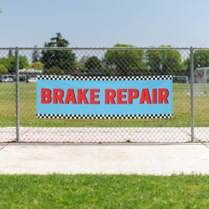 Bremsenreparatur Autowerkstatt Groß Blau Banner