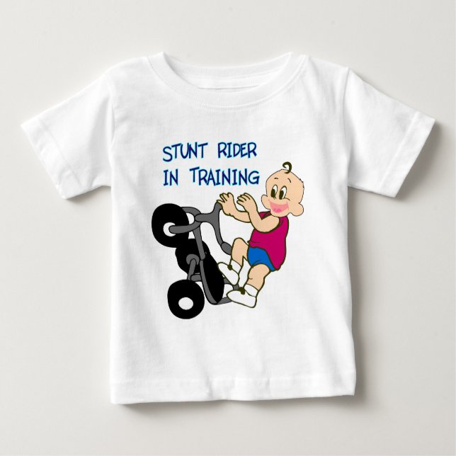 Bremsungs-Reiter im Training Baby T-shirt (Vorderseite)