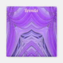 BRENDA ~ 3D-Fraktal Design lila blau