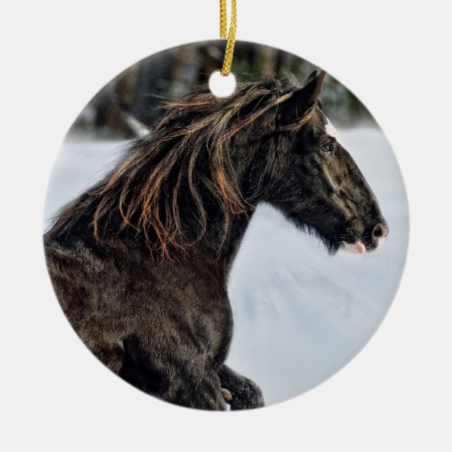 Brenda Lee-Schneeverzierung Keramikornament (Vorne)