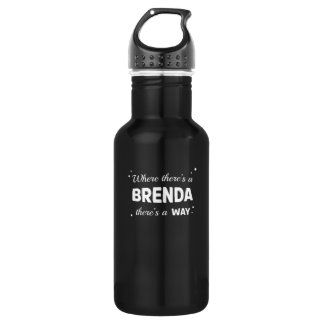 Brenda Name Sprichwort Design für Proud Brendas Edelstahlflasche