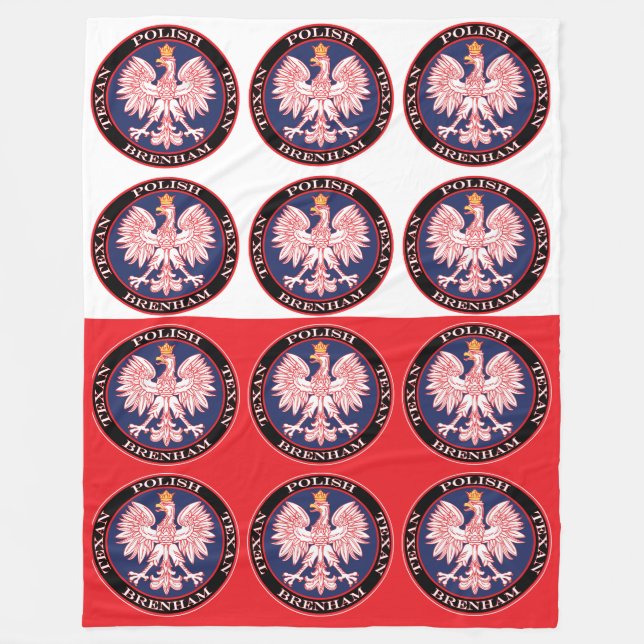 Brenham Round Polish Texan Fleecedecke (Vorderseite)